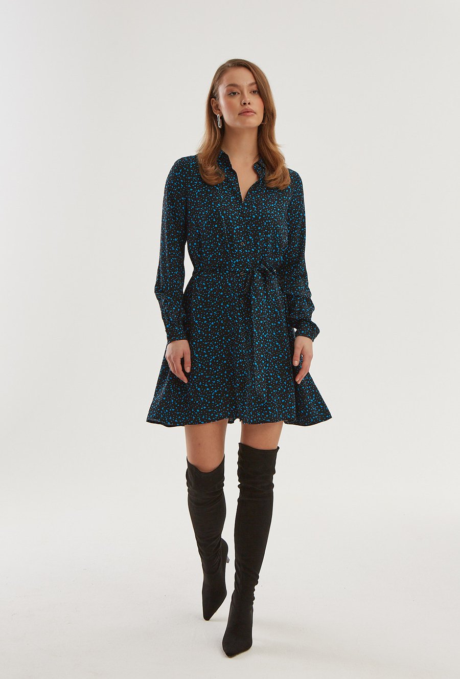 Wiskozowa sukienka mini