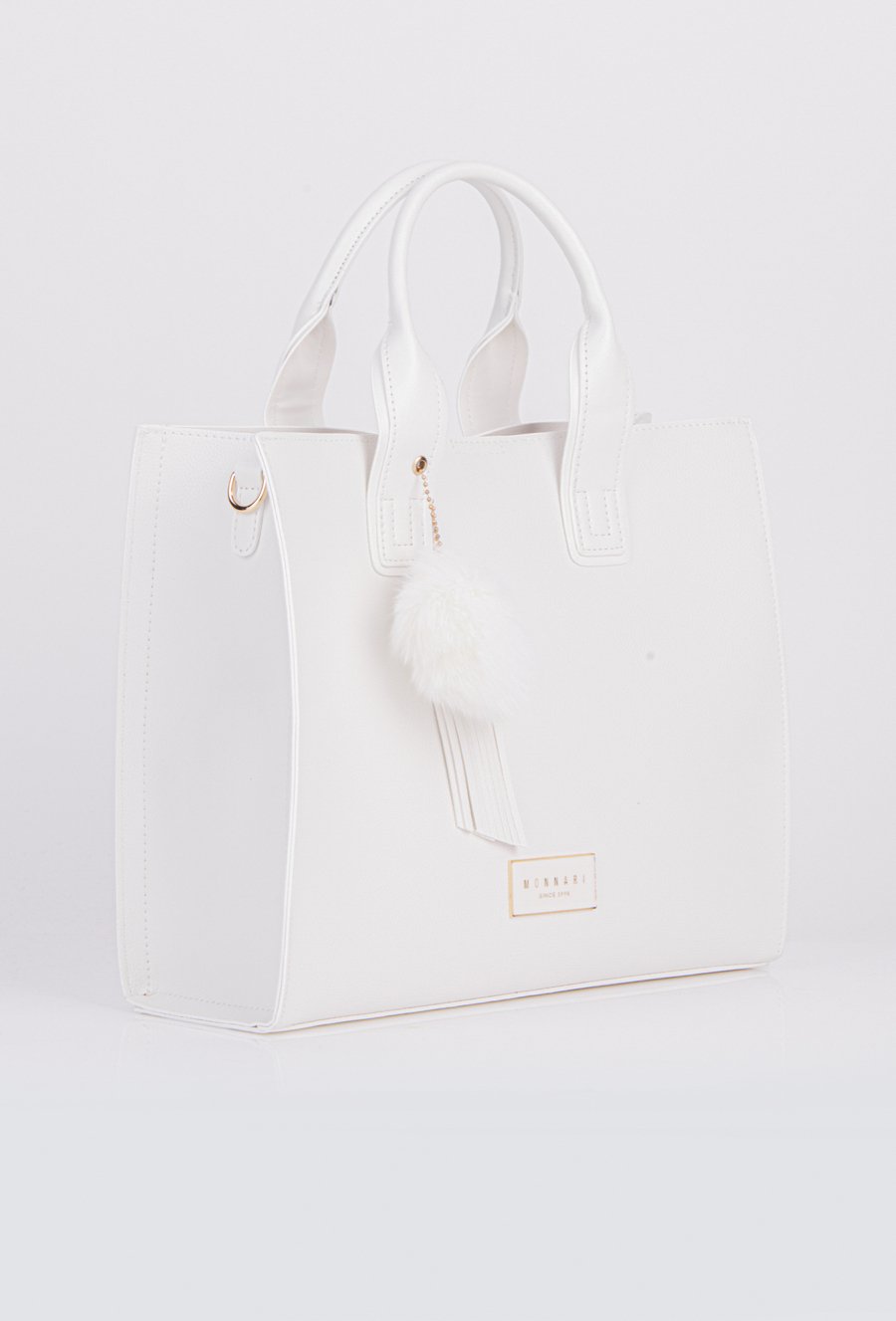 Shopper damski z przywieszką