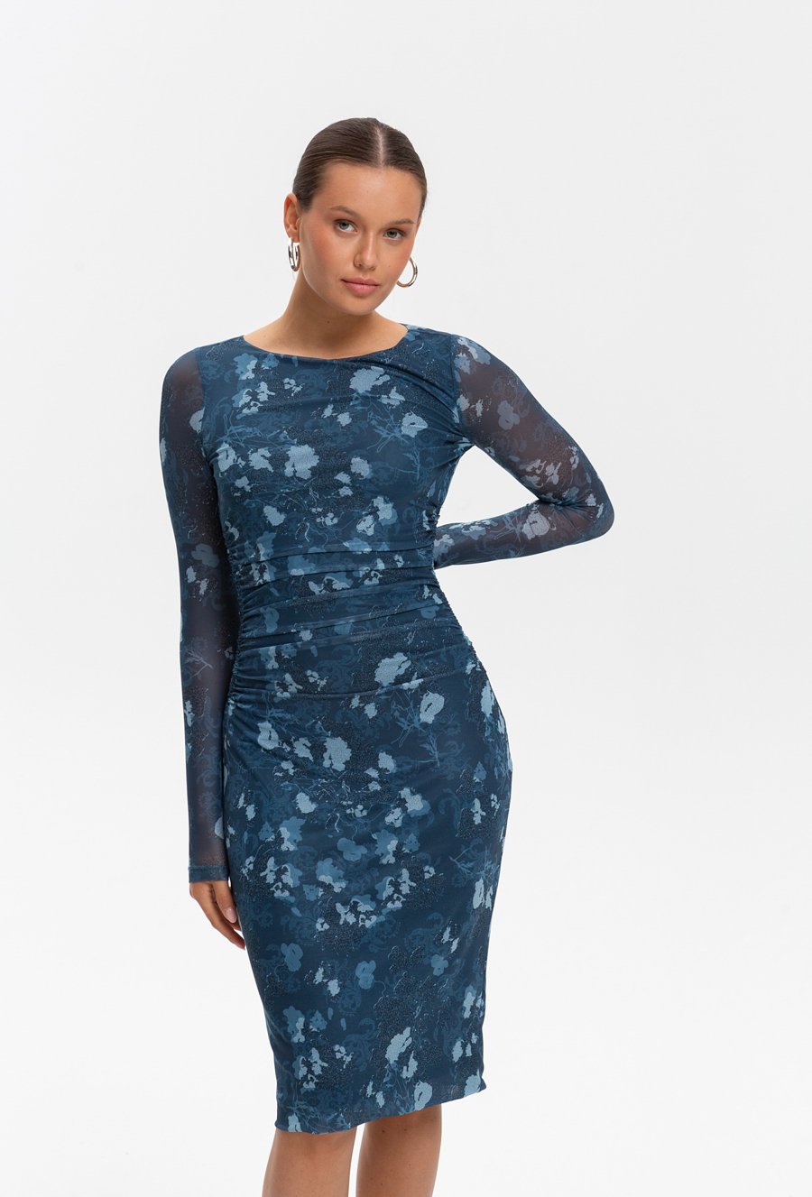 Wzorzysta sukienka damska