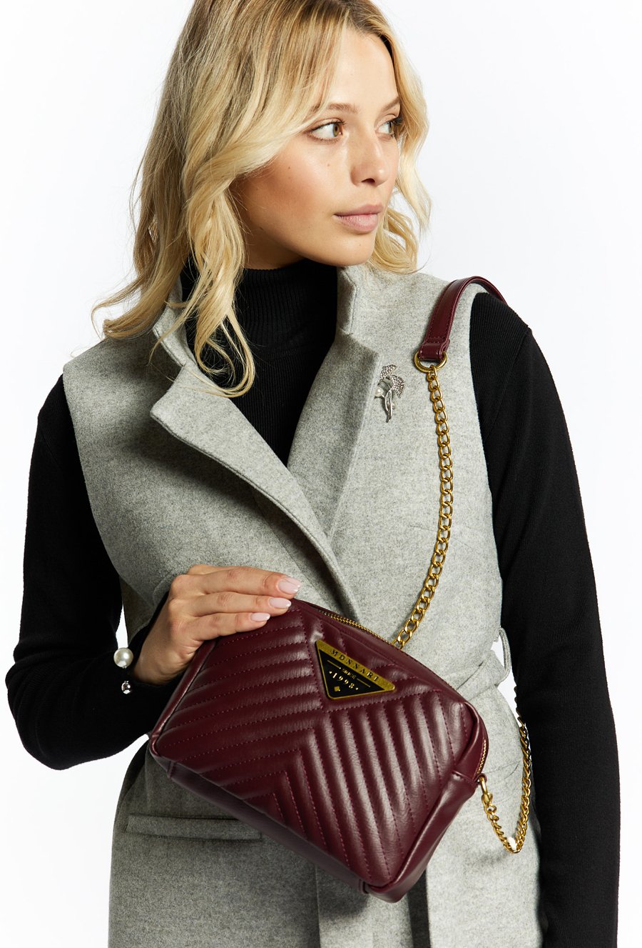 Pikowana torba crossbody