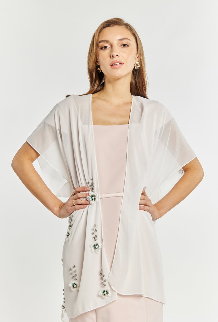 Szyfonowa narzutka damska