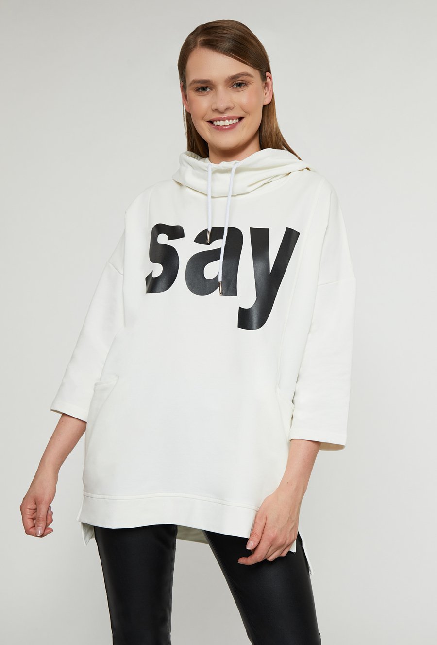 Bluza damska z kołnierzem