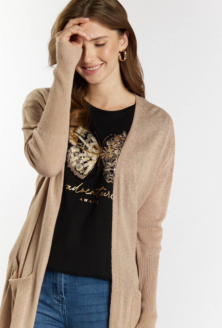 Kardigan z kieszonkami