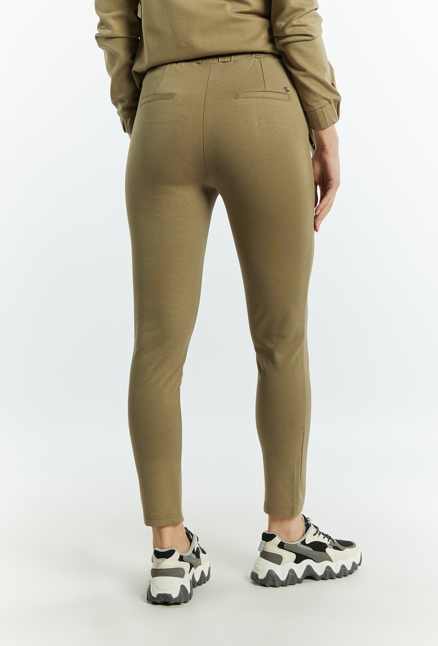 Spodnie damskie z wiązaniem