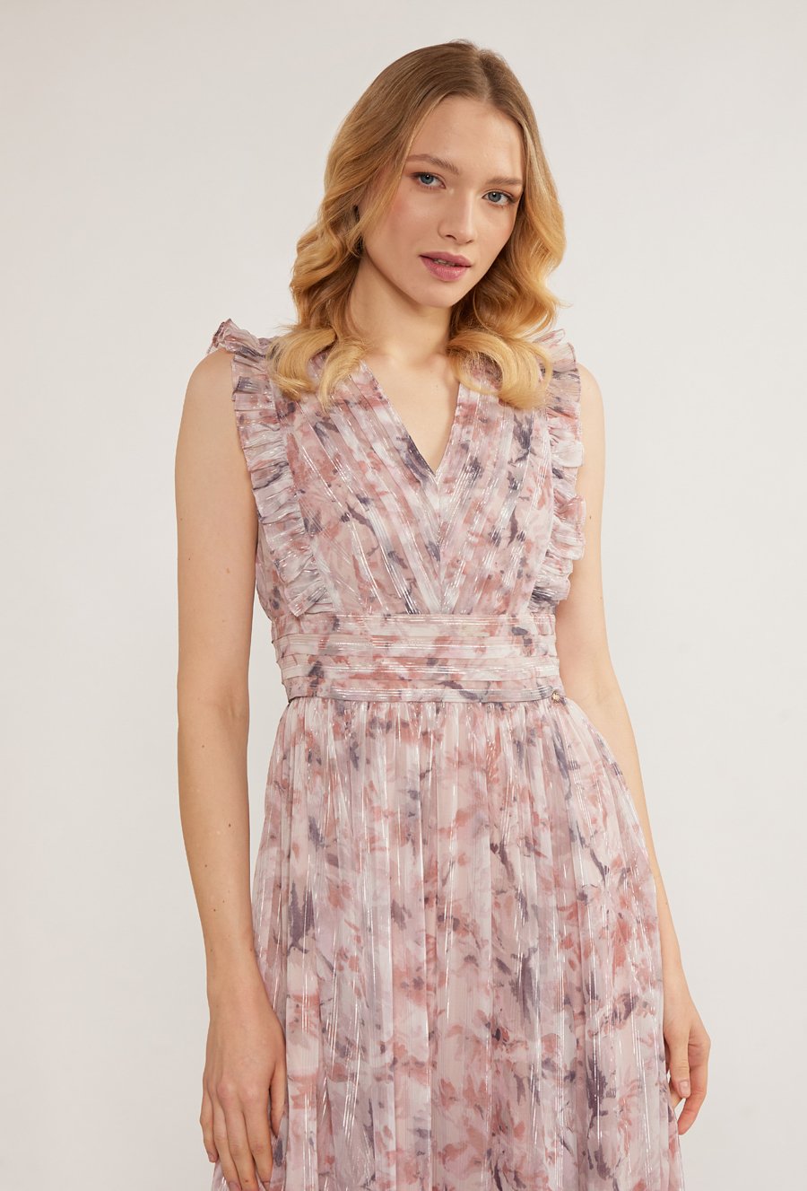 Wzorzysta sukienka damska