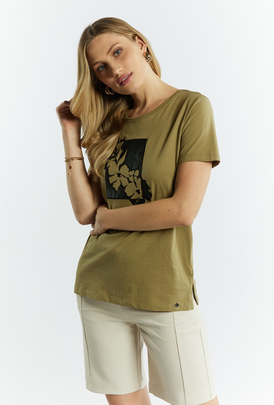 Bawełniana bluzka z nadrukiem