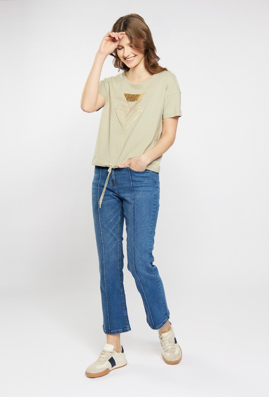 T-shirt damski z wzorem