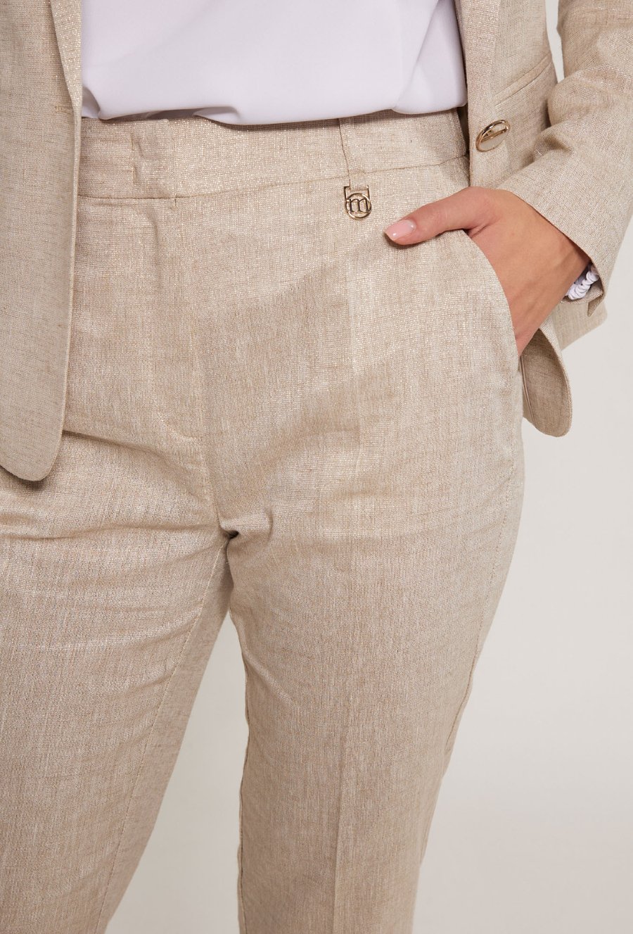 Eleganckie spodnie z lnu