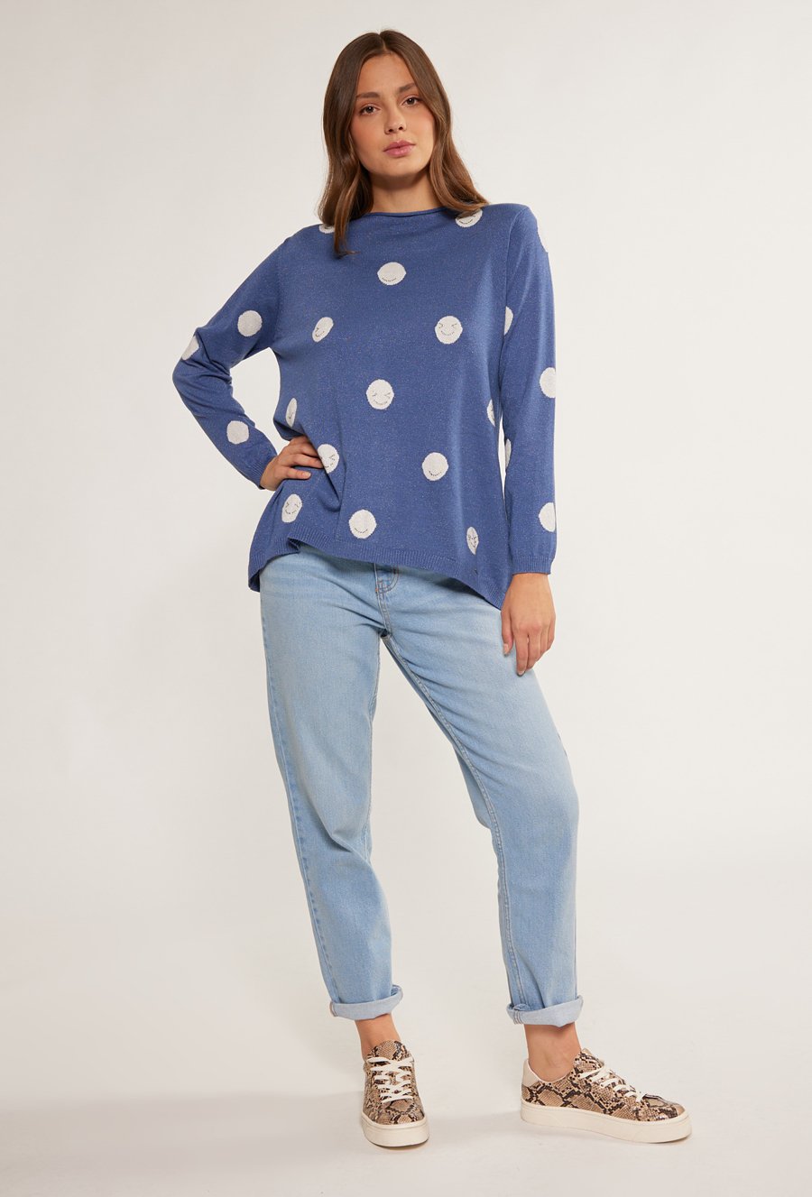 Sweter damski z wzorem