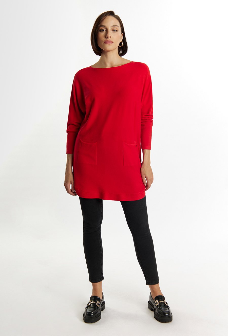 Sweter z kieszonkami