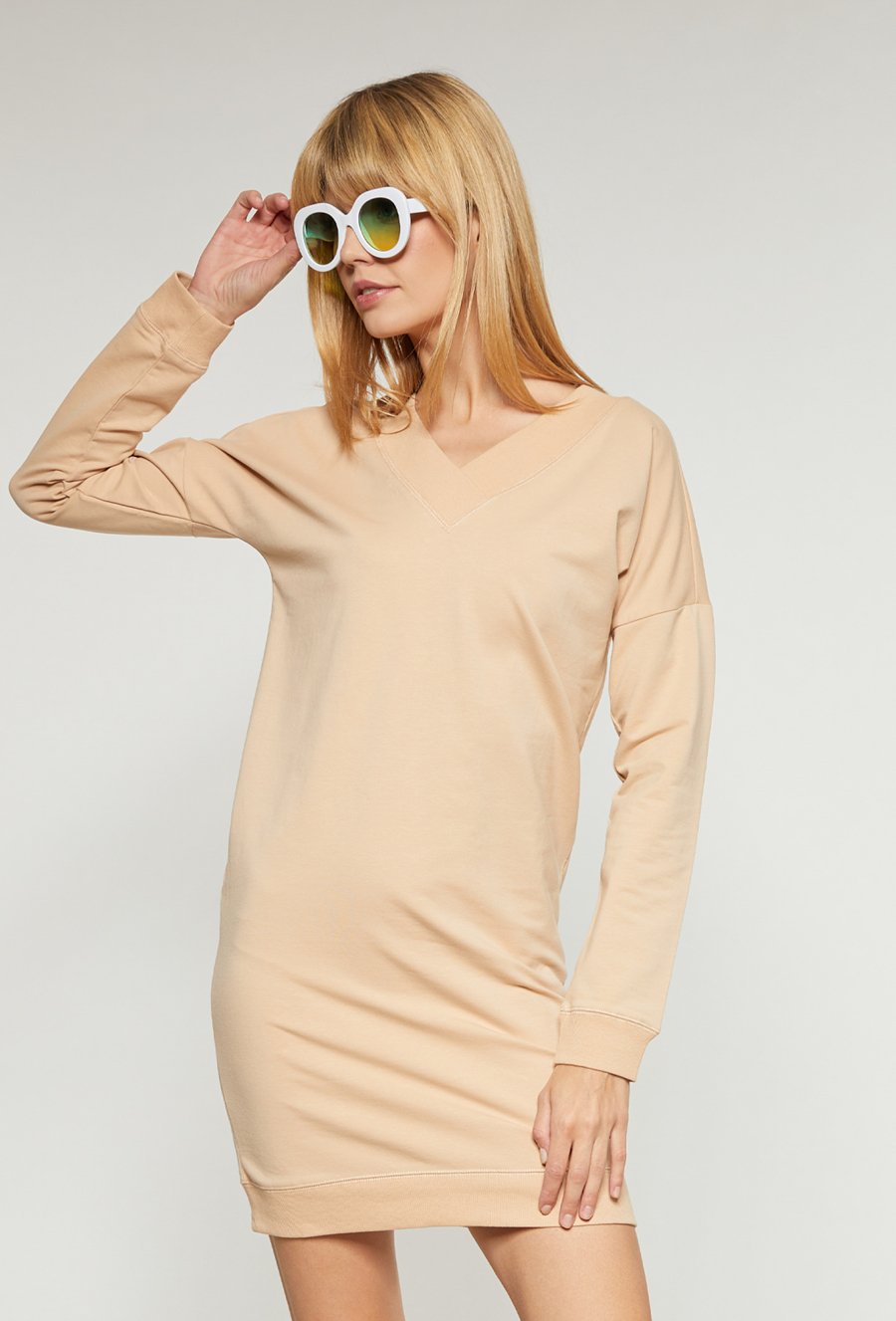 Dzianinowa sukienka damska