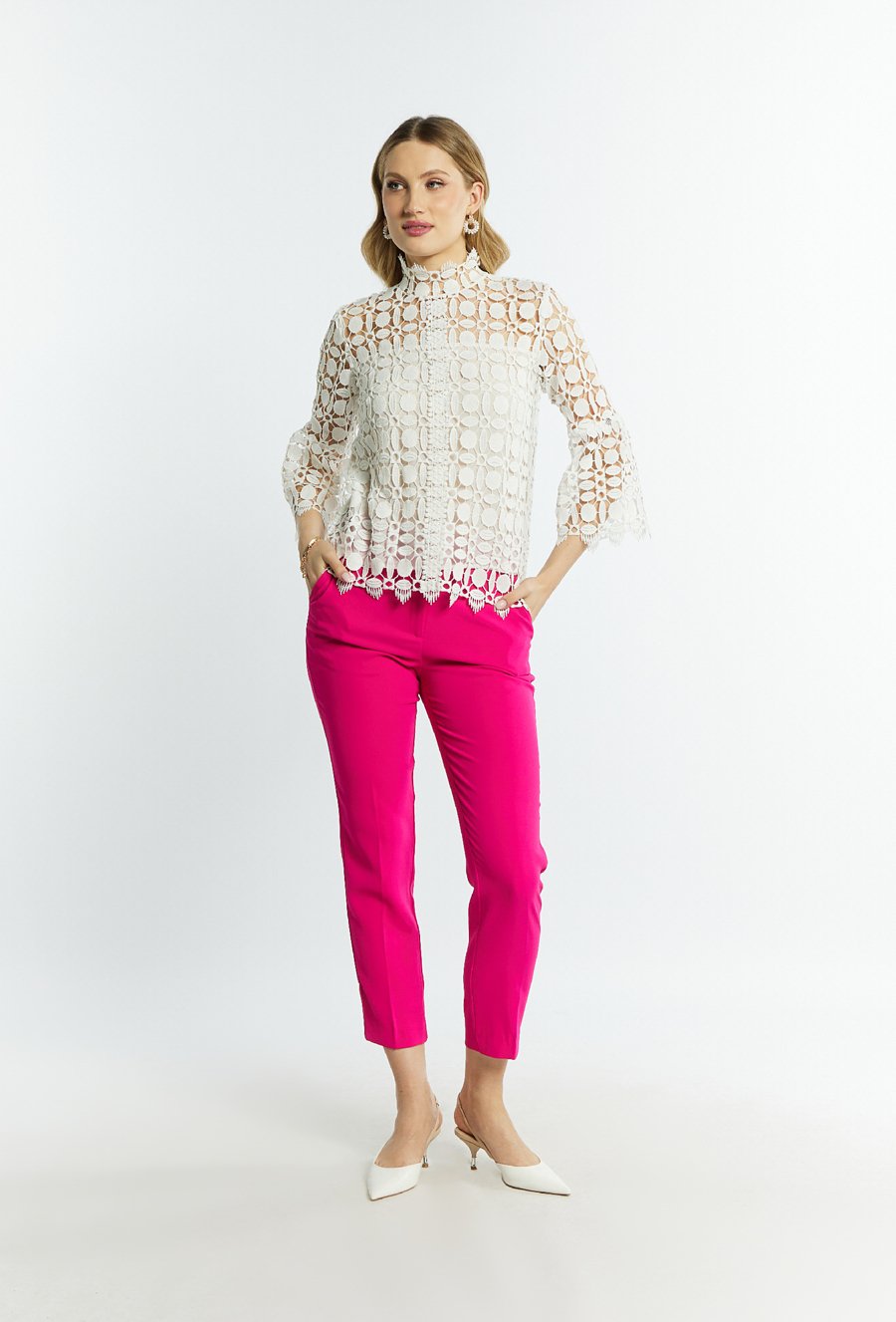 Koronkowa bluzka damska