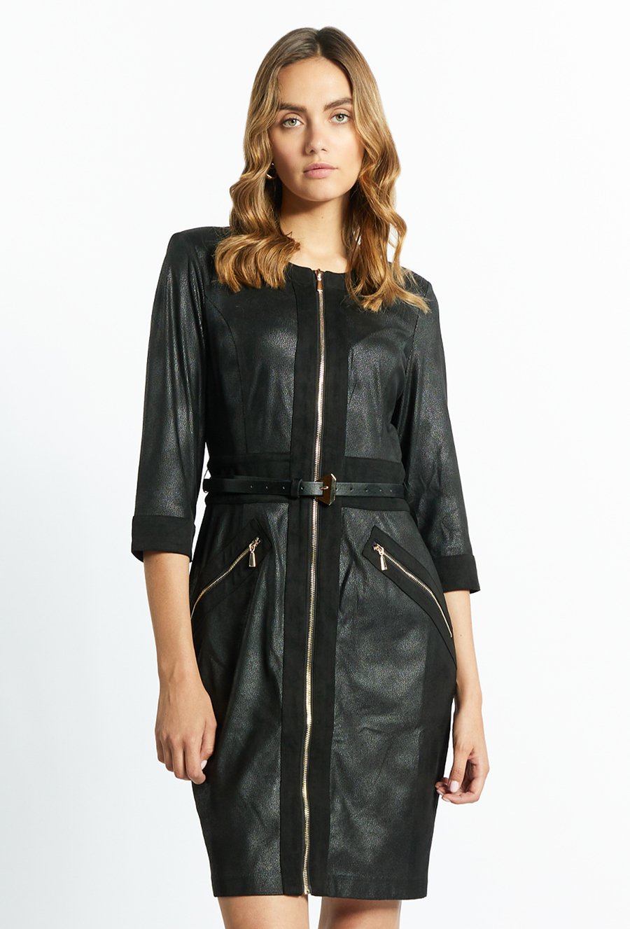 Sukienka damska z paskiem