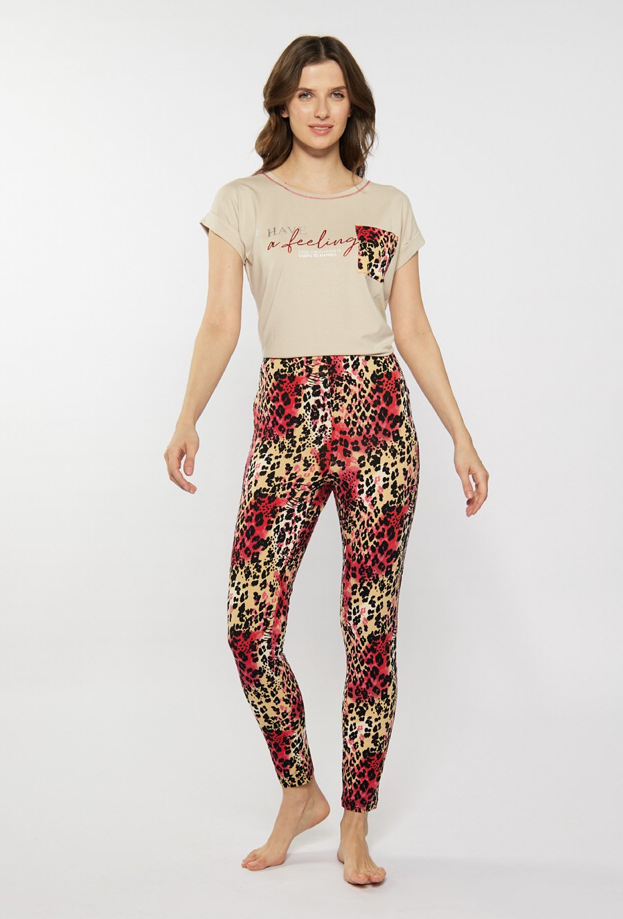 Wzorzysty d&oacute;ł od piżamy