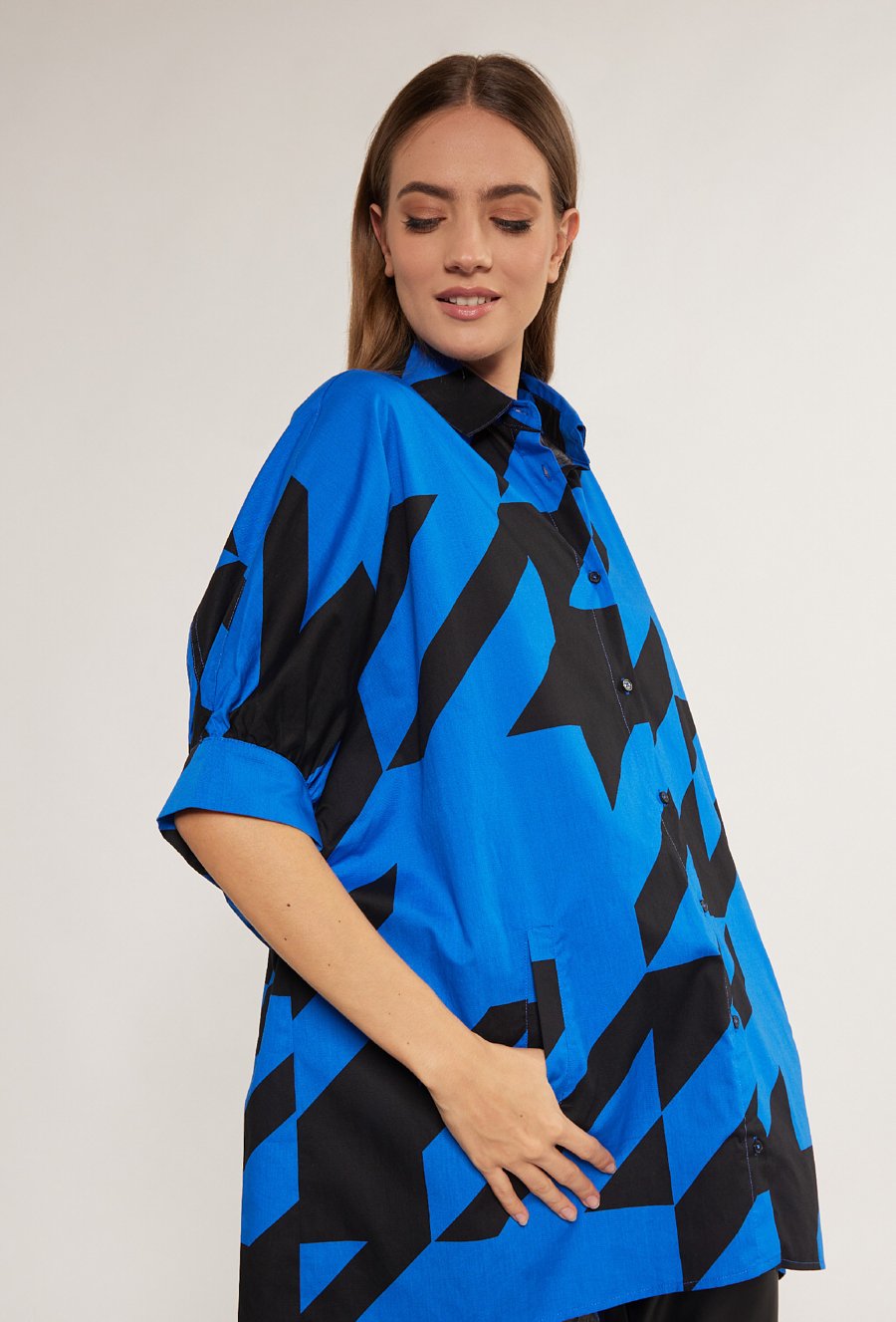 Wzorzysta koszula damska