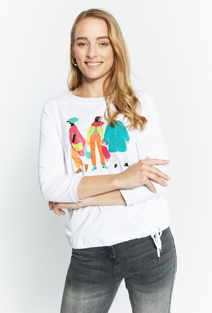 Bluzka damska z ciekawym nadrukiem