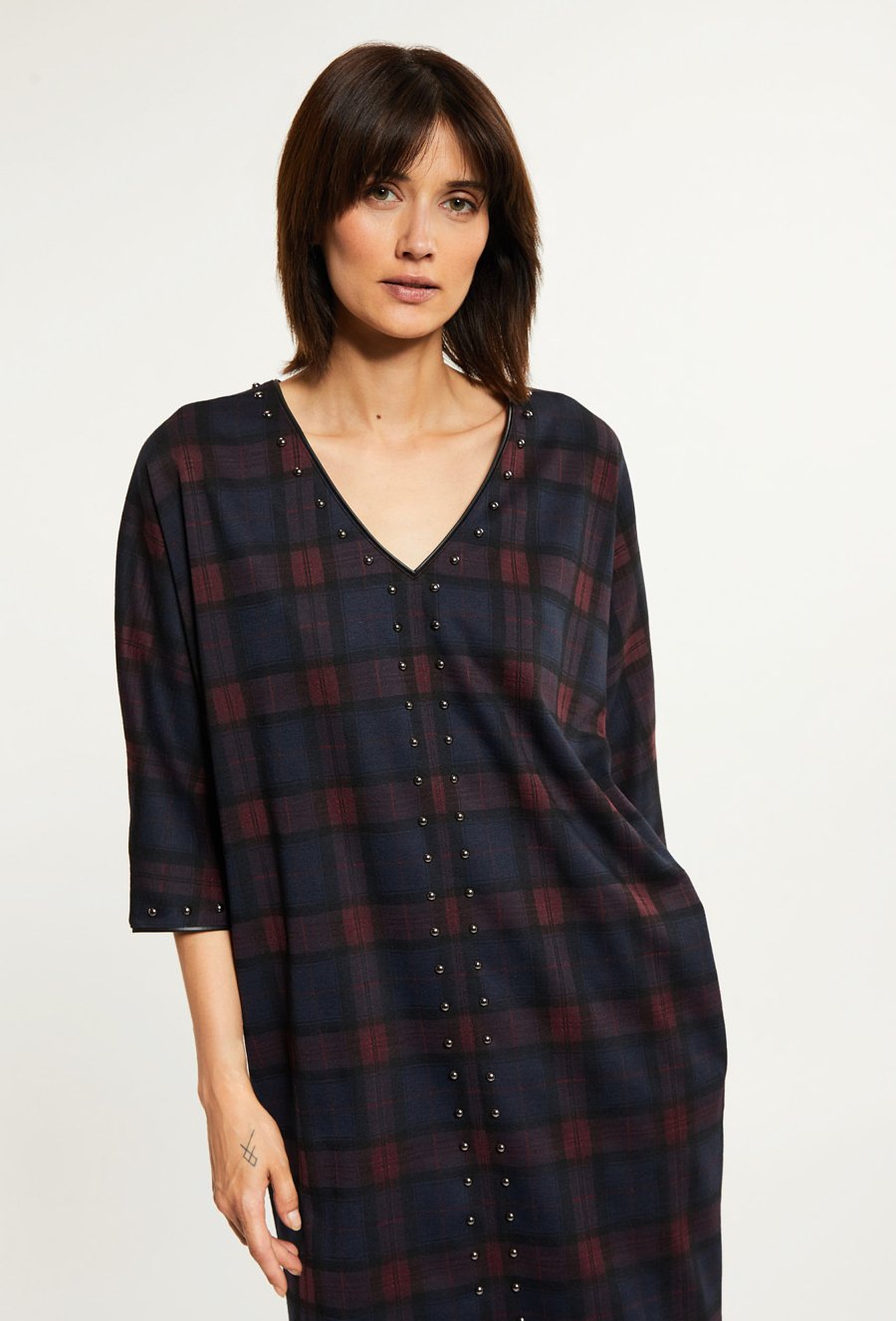 Sukienka damska w kratę