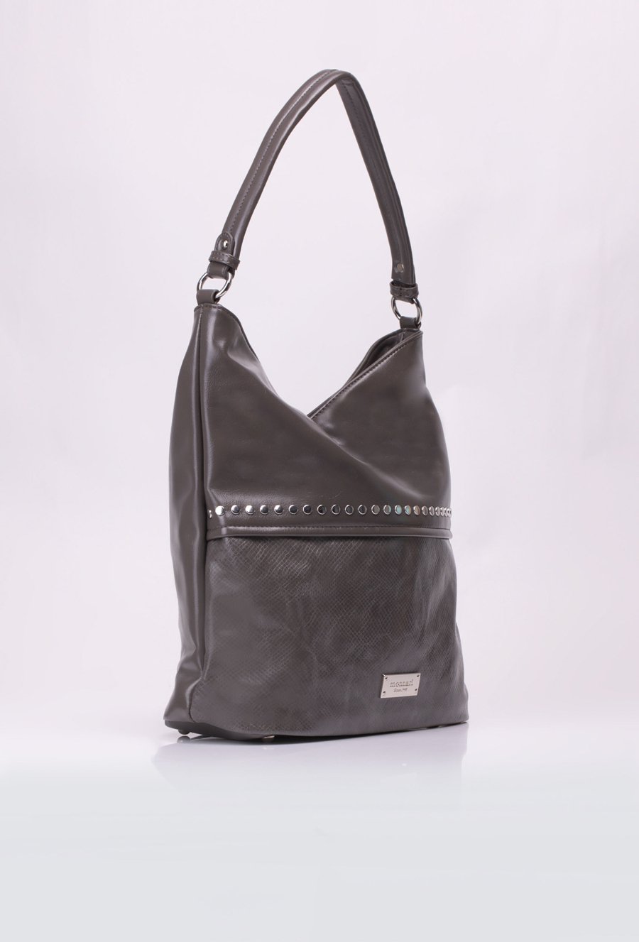 Torba typu worek z ozdobnym panelem