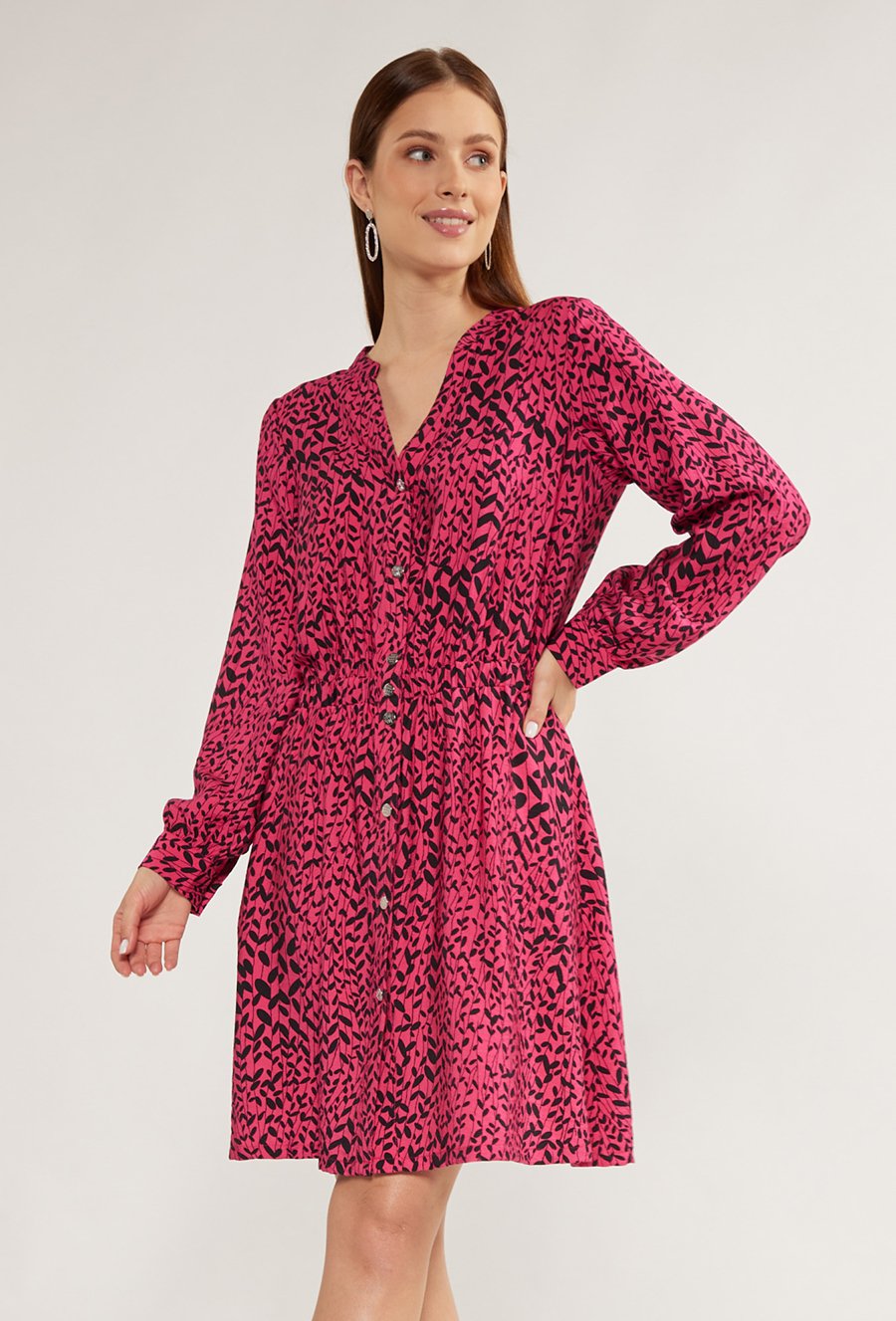 Wzorzysta sukienka damska