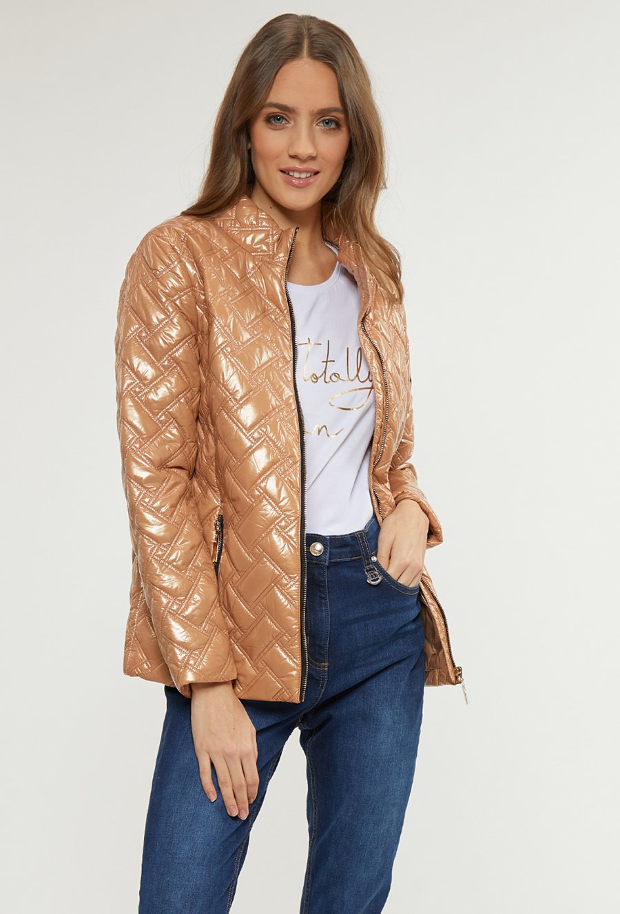 Pikowana kurtka damska