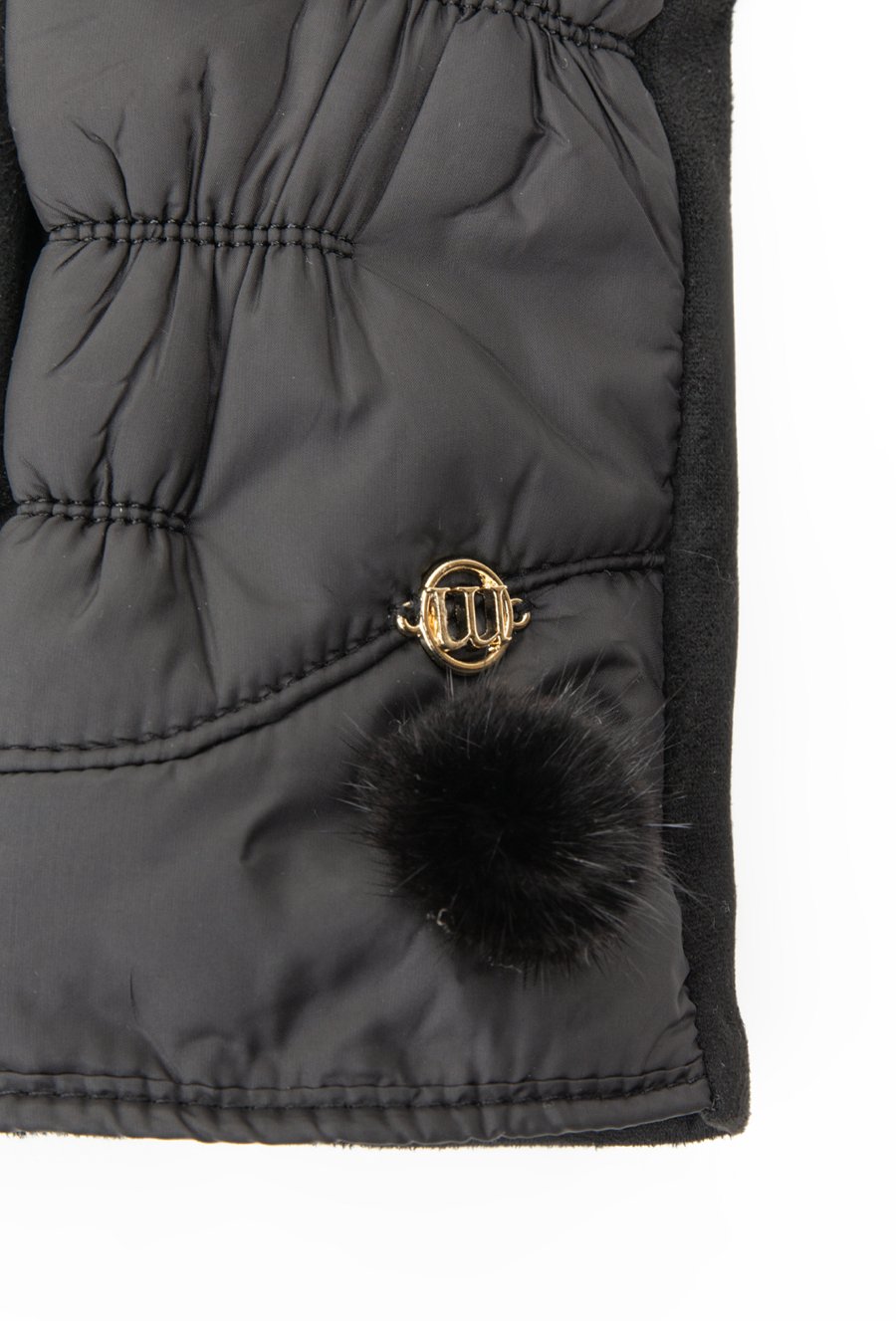 Rękawiczki z subtelnym pomponem