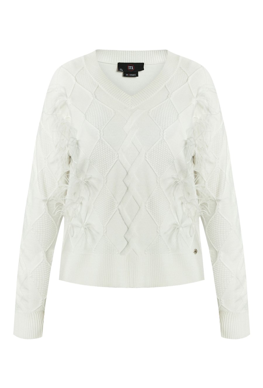 Sweter damski z pi&oacute;rkami